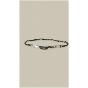 Cache Chain Link Belt Snakeskin Print Size Medium NWOT Y2K Esthetic